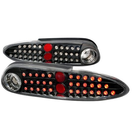 Overtime LED Tail Lights for 93 to 02 Chevrolet Camaro- Black - 12 x 14 x 24 in. OV3198089